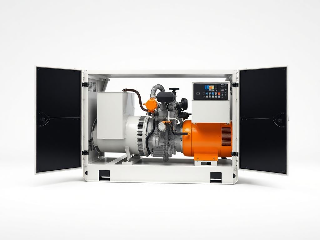 Enclosed 20kVA medium business generator